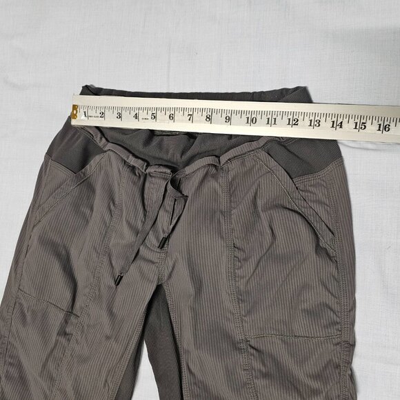 Lululemon Athletica Women Crop Pants Size 8 Gray Drawstring Waist - Picture 7 of 14